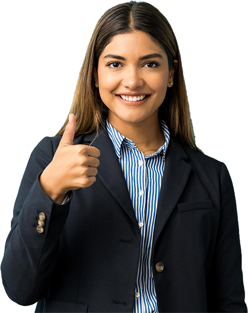 student in coat and pant